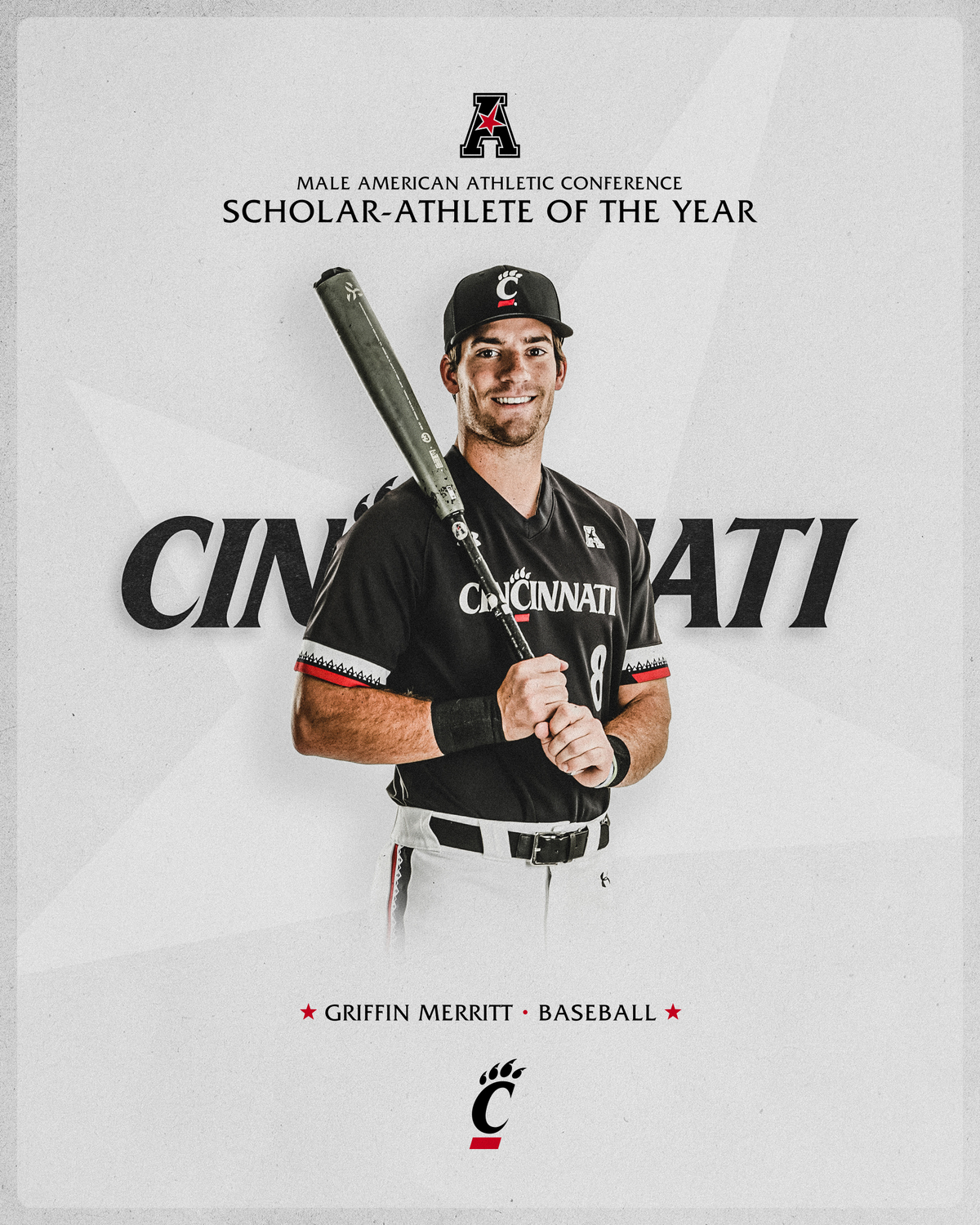 Griffin Merritt '18 - AAC Student Athlete of the Year 2022